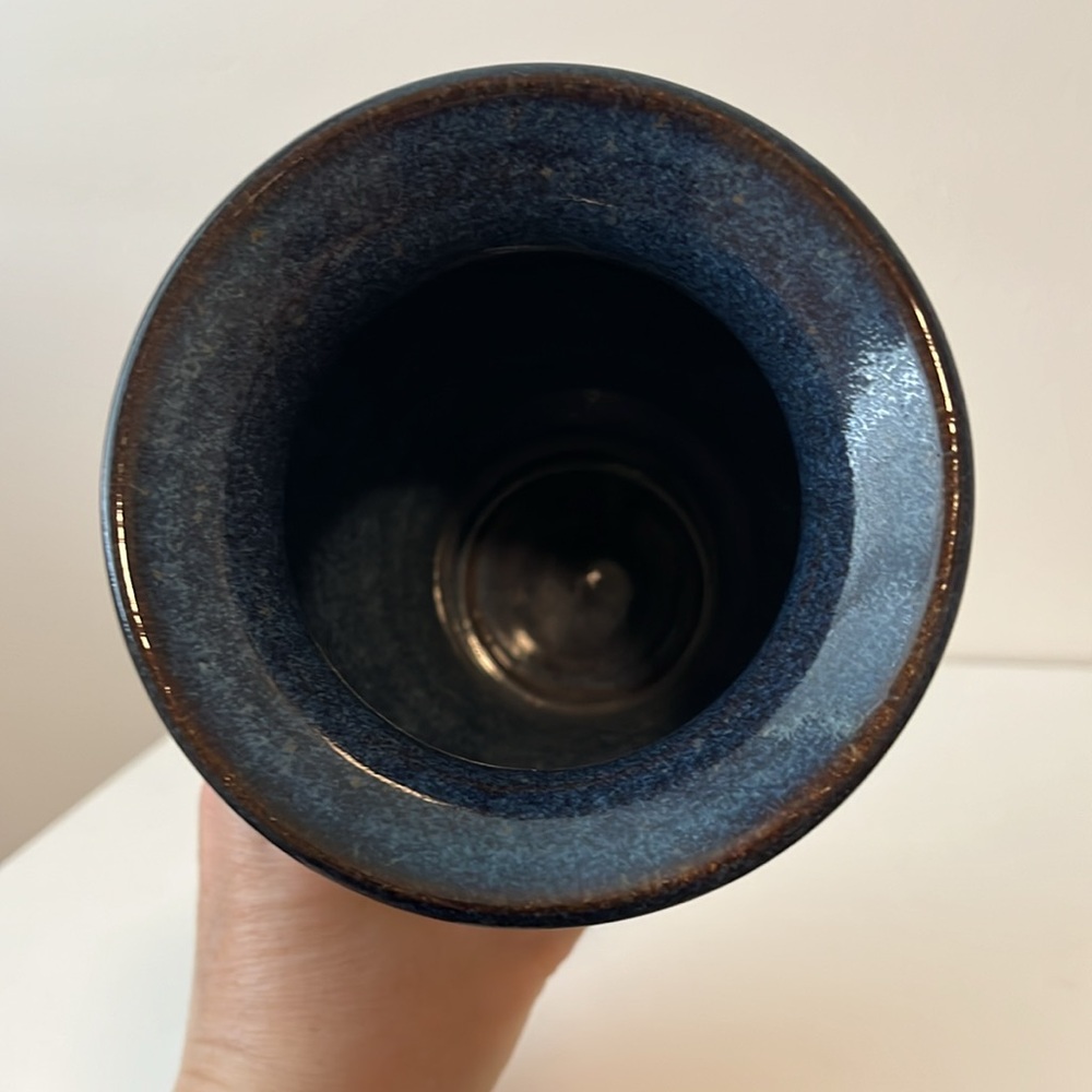 VINTAGE JASON PARSLEY STUDIO POTTERY STONEWARE CERAMIC VASE DECOR - Picture 5 of 9